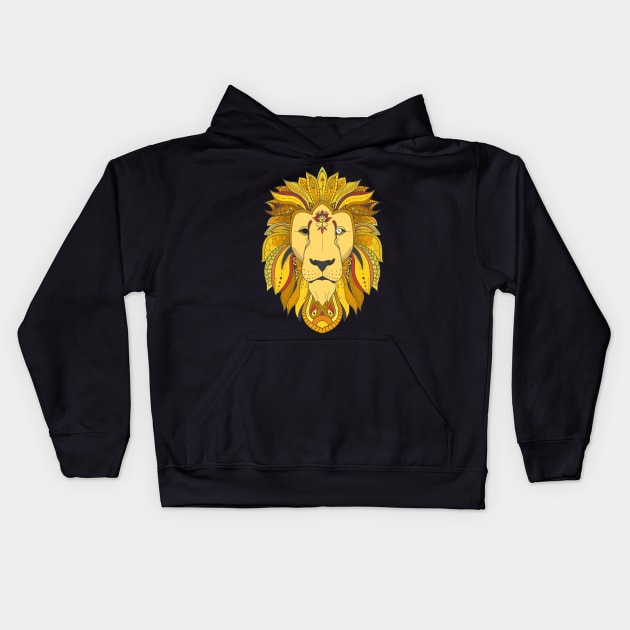 lion Kids Hoodie by AnimalAddict